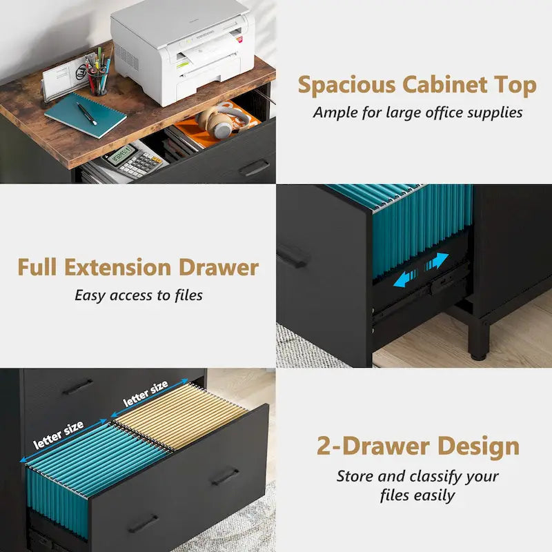 2-Drawer Lateral File Cabinet for Office Organization - image 29