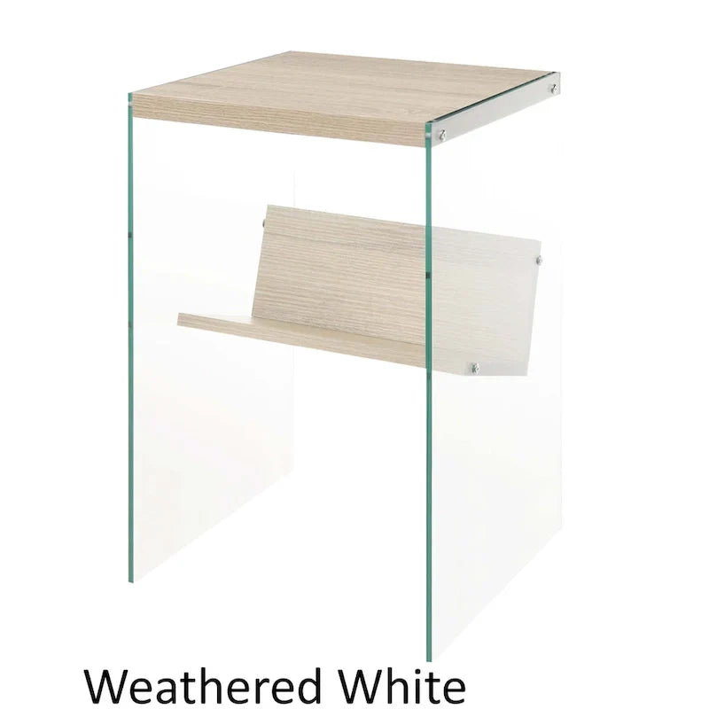 SoHo Glass End Table with Shelf by Convenience Concepts - image 34