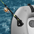 Inflatable Boat / Yacht Dinghy Tender Raft / Multi Person Fishing Boat / Aluminum Floor Oars / Fishing Rod Holders / Heavy-Duty PVC / 2024 Model / - image 15
