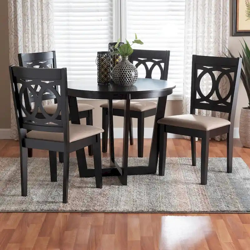 Kara Contemporary 5-Piece Wooden Dining Set - image 1
