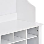 Merax Versatile Hall Tree with Hooks, Shelves, and 24 Shoe Storage Cubbies - image 5