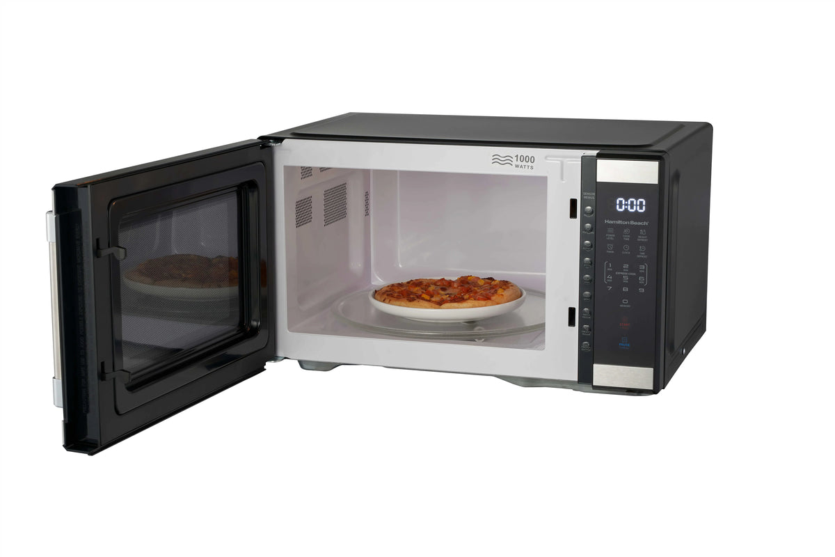 Hamilton Beach 1.1 cu ft Countertop Microwave Oven in Stainless Steel - image 5