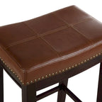 Linon Willamette Espresso & Cognac Bar Stool - image 2