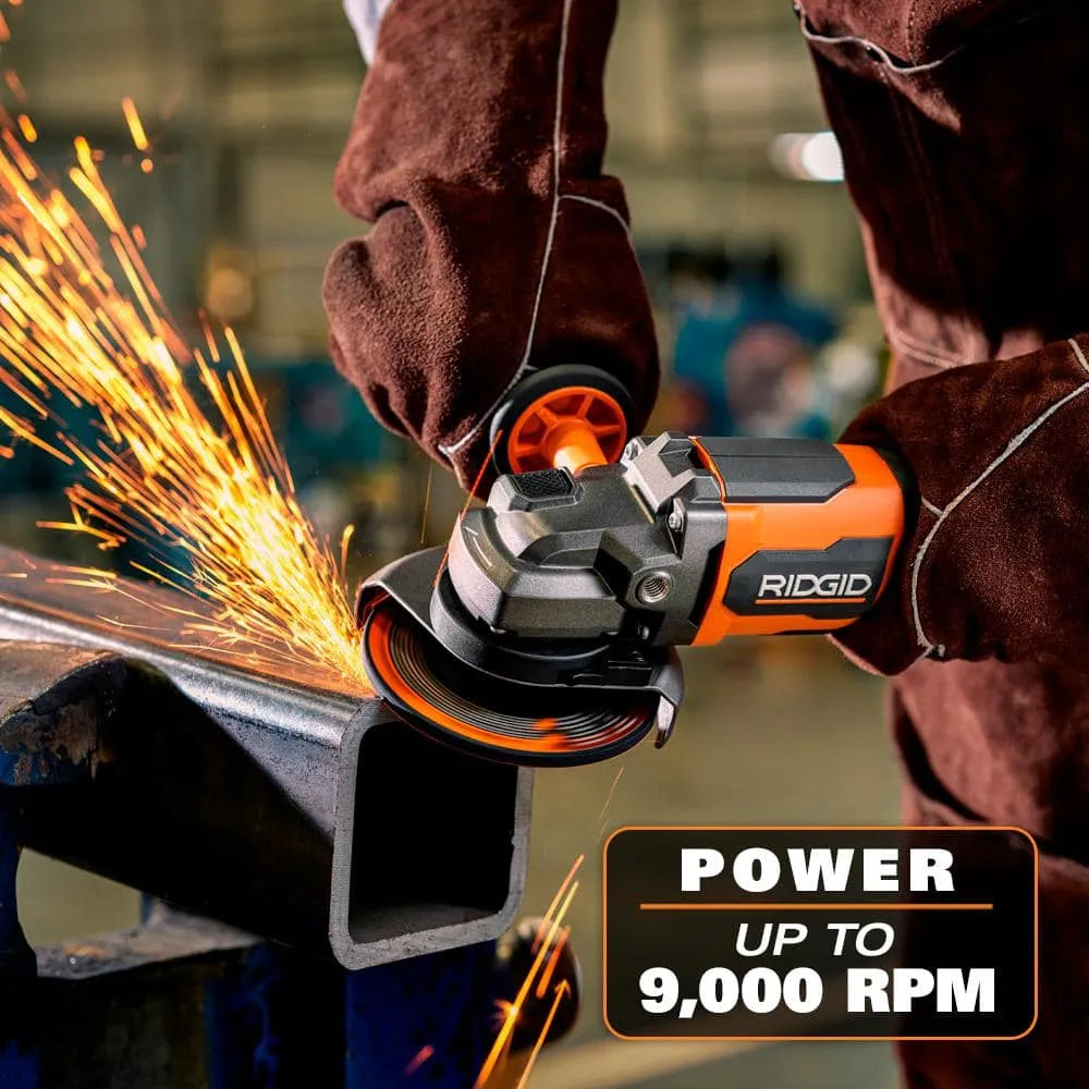 18V Brushless Cordless 4-1/2 in. Paddle Angle Grinder with (2) 4.0 Ah Batteries, Charger, and Bag -AC93044SBN - image 5