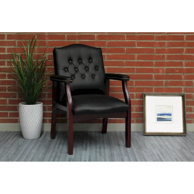 Classic Black Guest Chair by Boss - image 5