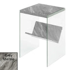 SoHo Glass End Table with Shelf by Convenience Concepts - image 8