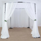 Efavormart 10ft / 4 Post Gold Metal DIY Photography Backdrop Stand, Wedding Arch Canopy Tent - image 17