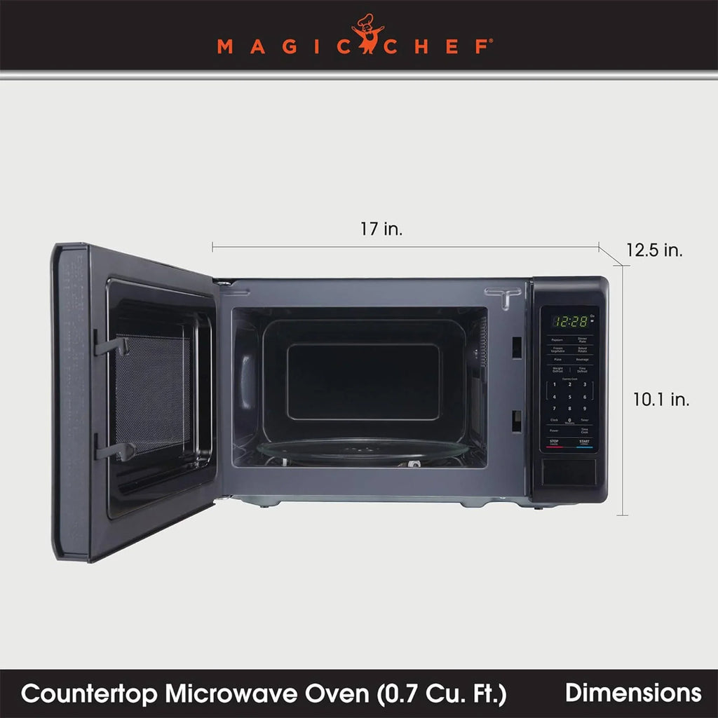Magic Chef 0.9 cu ft Countertop Microwave Oven in Black - image 2