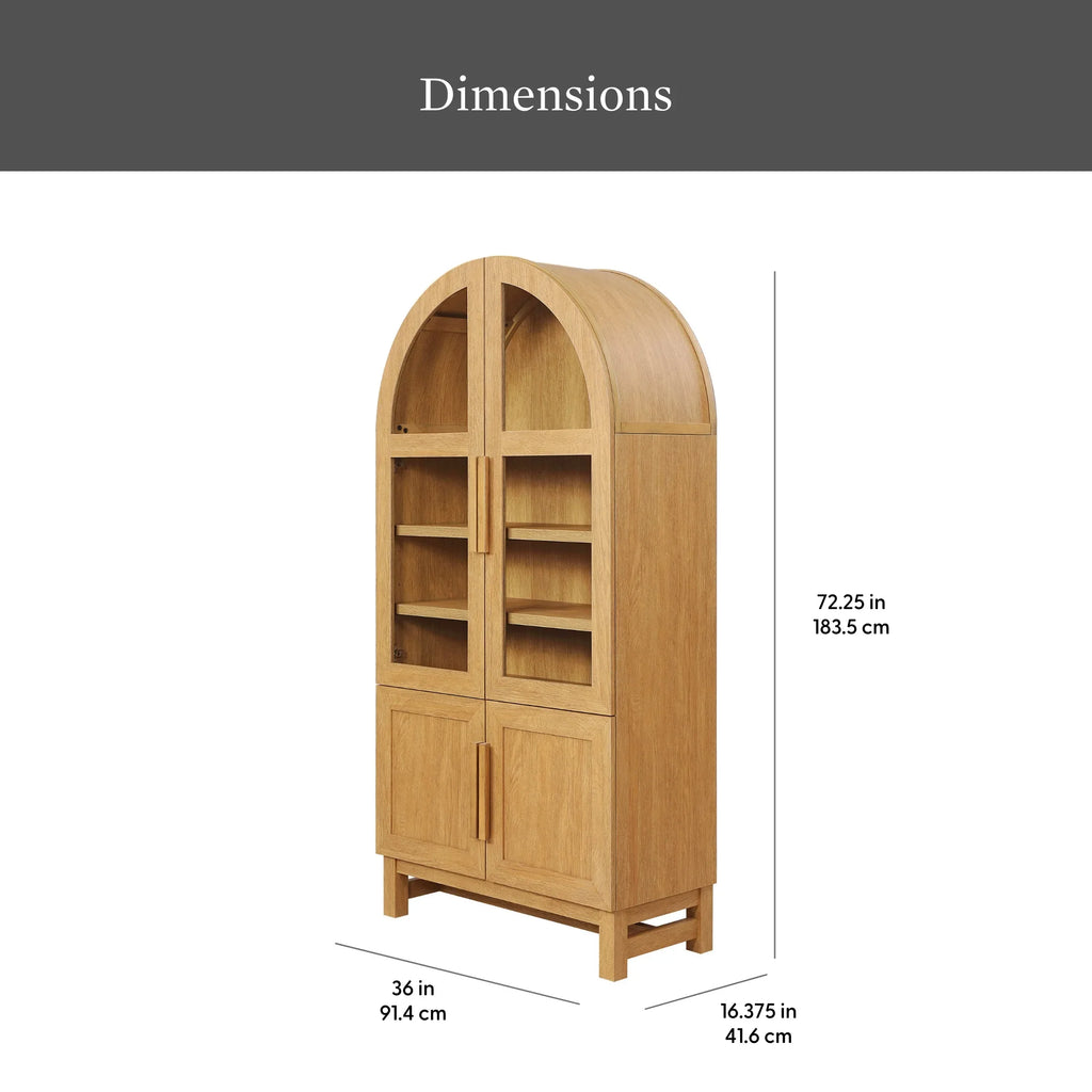 Better Homes & Gardens Juliet Kitchen Rounded Arch Cabinet, Rich Black - image 26