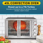 Elite Gourmet 47.5Qt, 18-Slice Convection Oven 4-Control Knobs - image 4