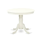 East West Furniture Antique Round Dining Table - 36x36 Inch Kitchen Table with Pedestal Base (Multiple Finish Options) - image 10