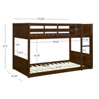 Delphia Low Profile Twin over Twin Bunk Bed - image 18