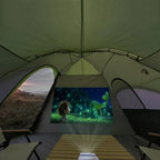 UNP Camping Tent 10-Person-Family Tents, Parties, Music Festival Tent, Big, Easy Up, 5 Large Mesh Windows, Double Layer, 2 Room, Waterproof, Weather Resistant, 18ft x 9ft x78in - image 22