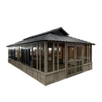 28 Ft. W x 15.5 FT. D Solid Wood Patio Gazebo - image 6