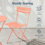 Best Choice Products 3-Piece Small Bistro Set, Folding Patio Furniture Set of 2 Chairs and Table - Black - image 154