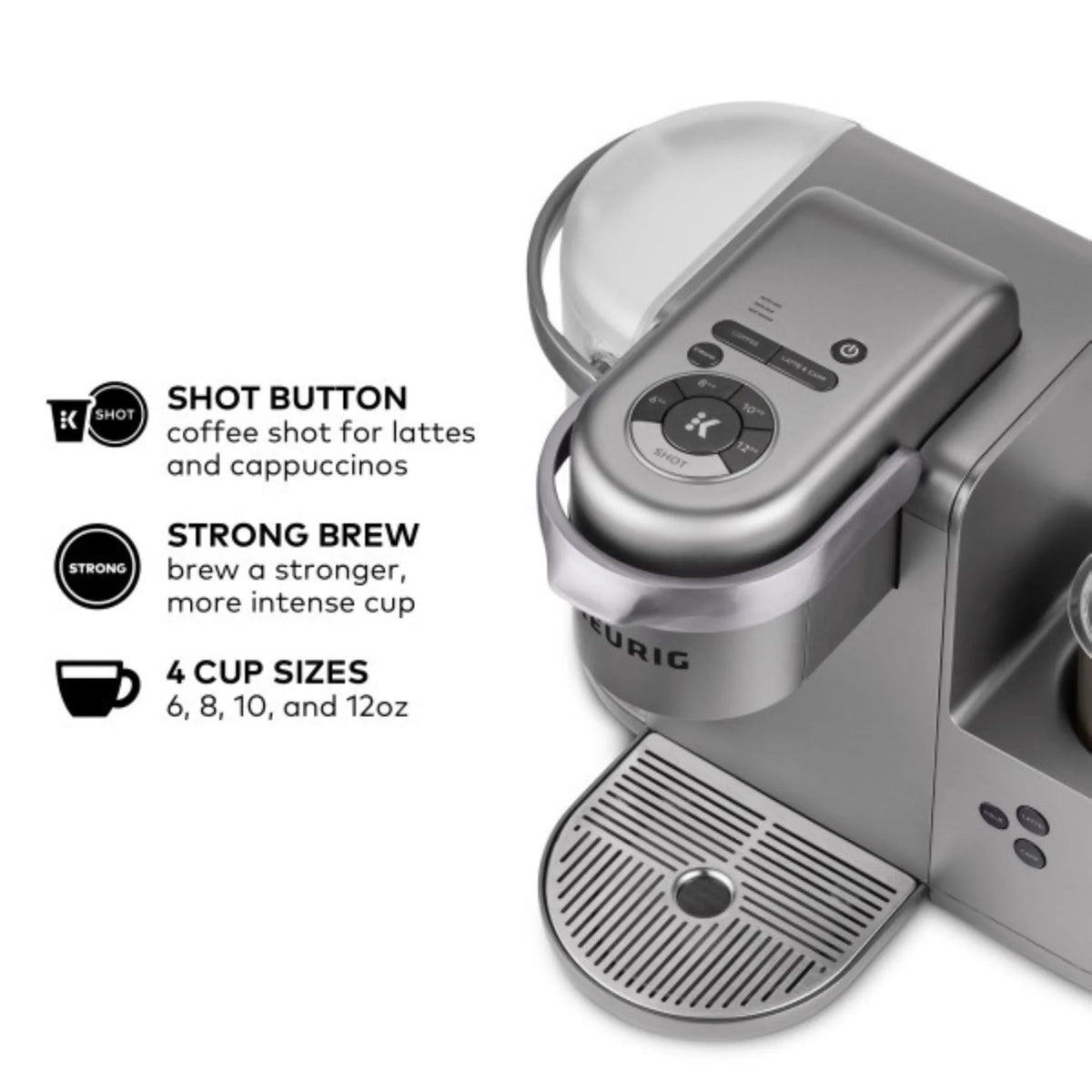 Keurig K-Cafe Single Serve K-Cup Coffee Maker, Latte Maker and Cappuccino Maker, Dark Charcoal - image 19