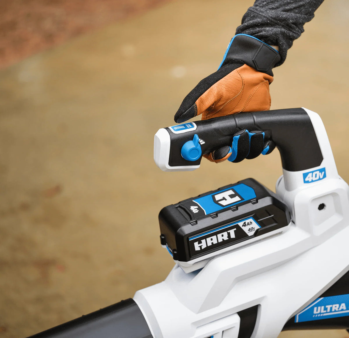 HART 40-Volt Cordless SUPERCHARGE Brushless 650 CFM Blower (1) 5.0 Ah Lithium Ion Battery - image 10