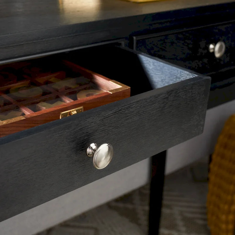 2-Drawer Console Table with Elegant French Country Design - image 2