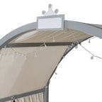 Gray Twin Bed with Arched Canopy and Trundle - image 20