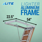 Aluminum Attic Ladder, 375lb Capacity, Type IAA - image 3