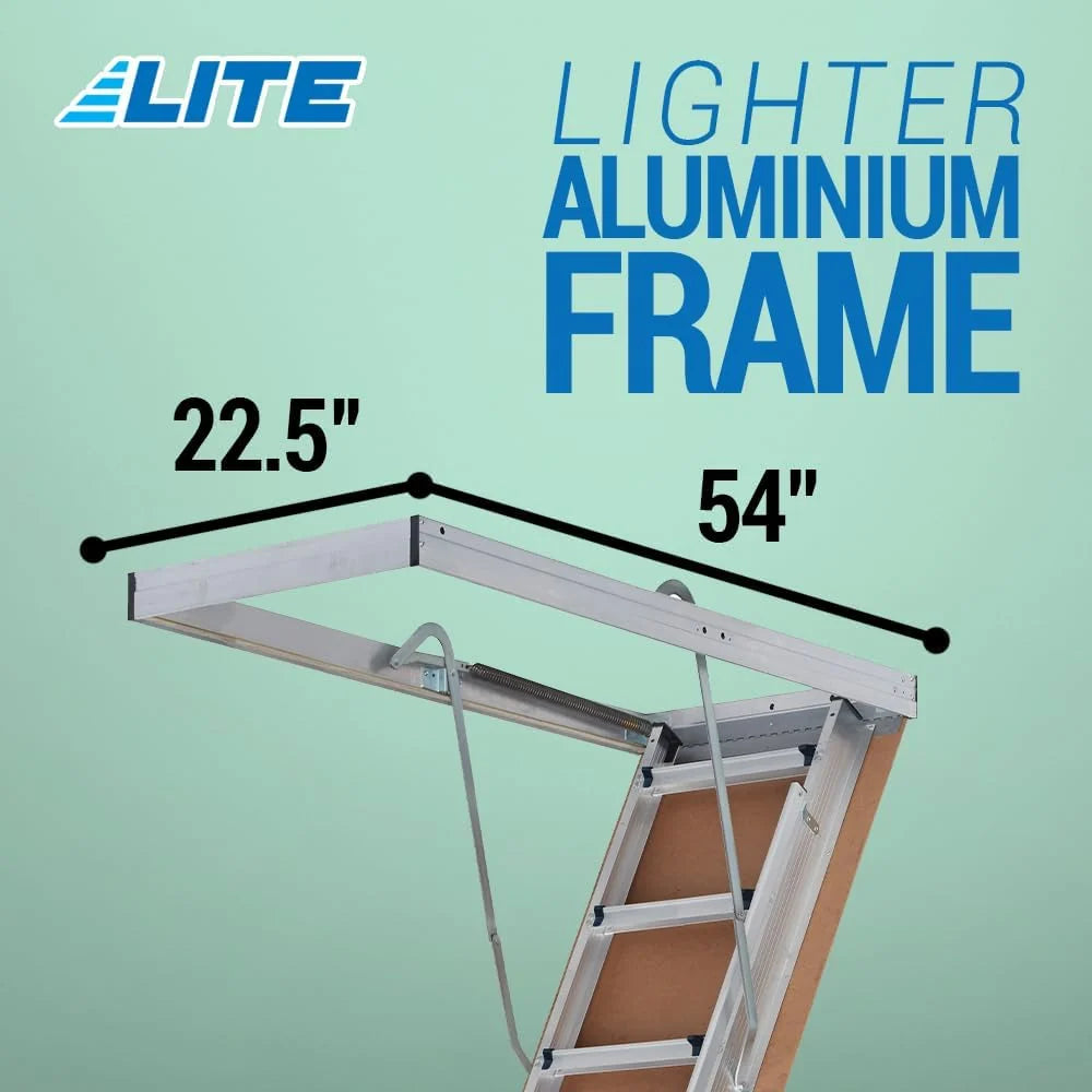 Aluminum Attic Ladder, 375lb Capacity, Type IAA - image 3