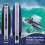 streakboard 11FT Inflatable Stand Up Paddle Board SUP Surfing Boards No Slip Deck, 6'' Thick with Backpack - image 7