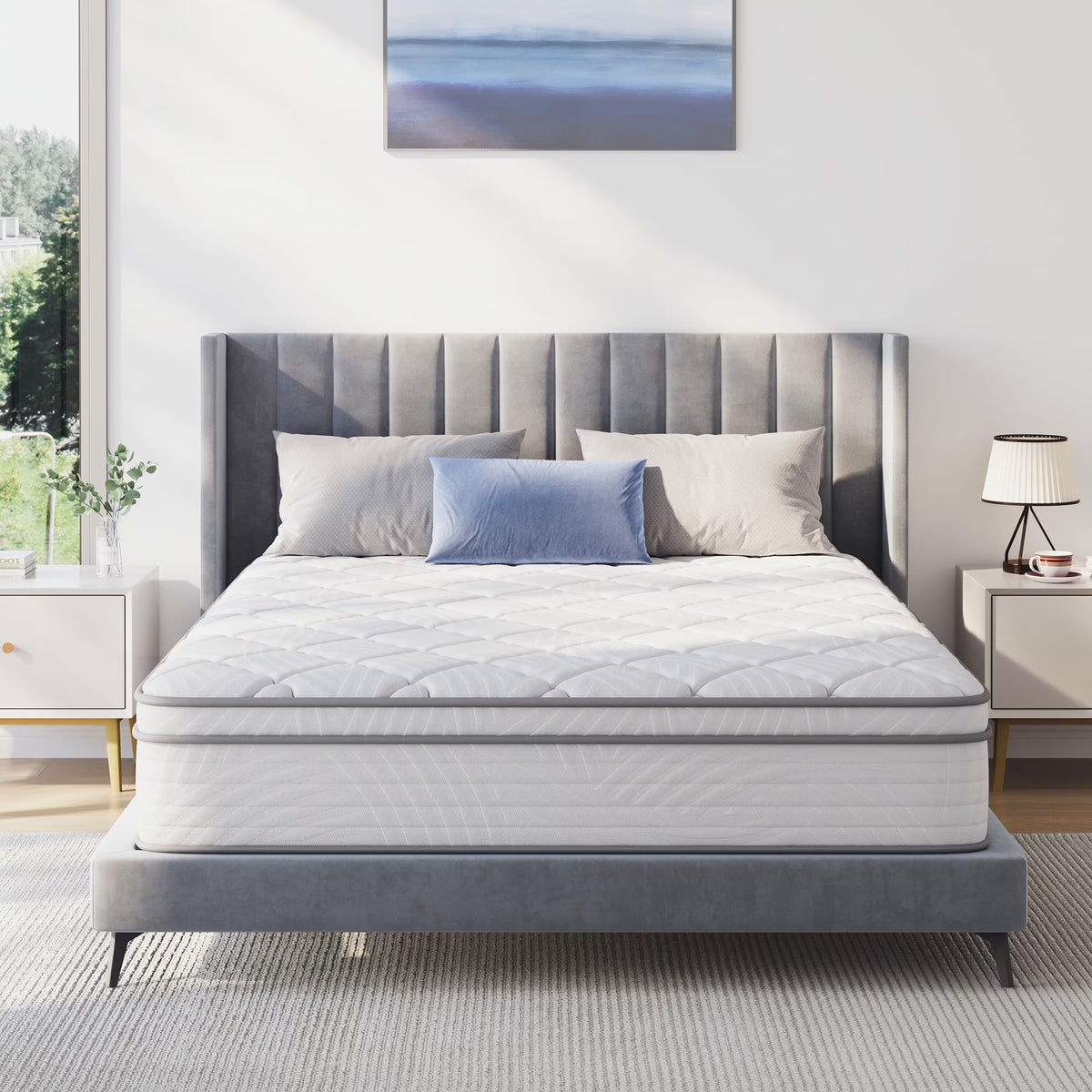 Avenco Essential 12'' Medium-Firm Hybrid Mattress, Queen Size - image 1