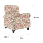 Push Back Recliner Chair with Padded Cushion and Solid Wood Legs - image 22