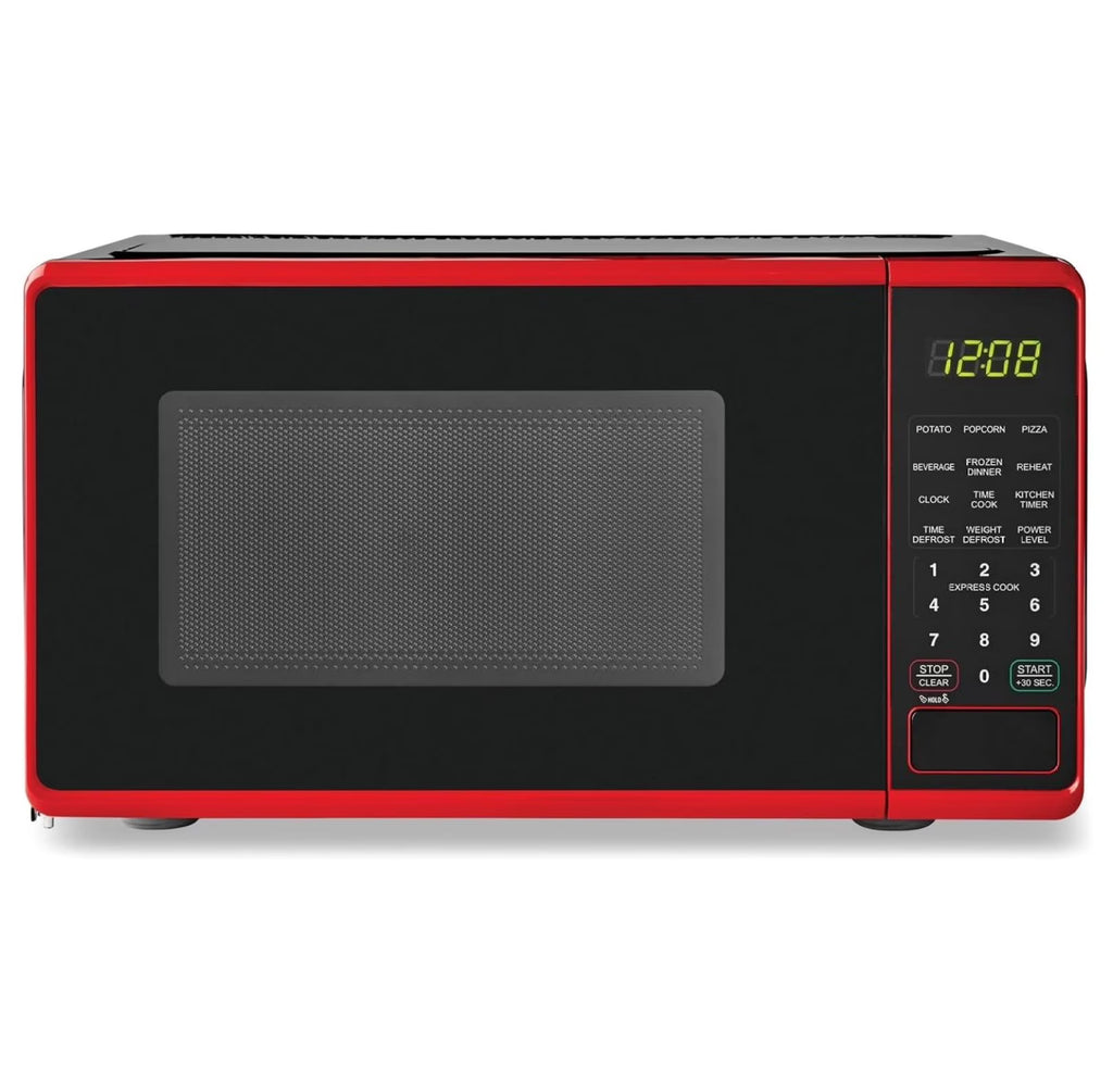 0.7 cu. ft. Countertop Microwave Oven, 700 Watts (Color : Red) - image 1