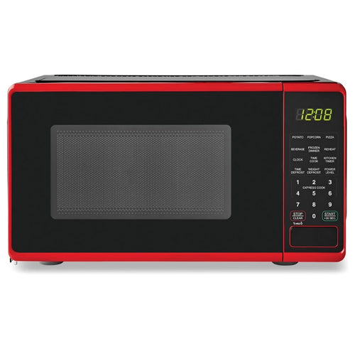 0.7 cu. ft. Countertop Microwave Oven, 700 Watts (Color : Red) - image 1