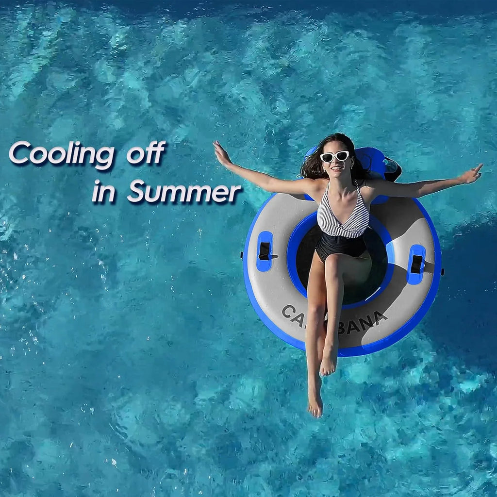 Round Floating Ring Hammock - Heavy Duty Inflatable Raft - image 57