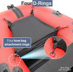 Inflatable Boat / Yacht Dinghy Tender Raft / Multi Person Fishing Boat / Aluminum Floor Oars / Fishing Rod Holders / Heavy-Duty PVC / 2024 Model / - image 19