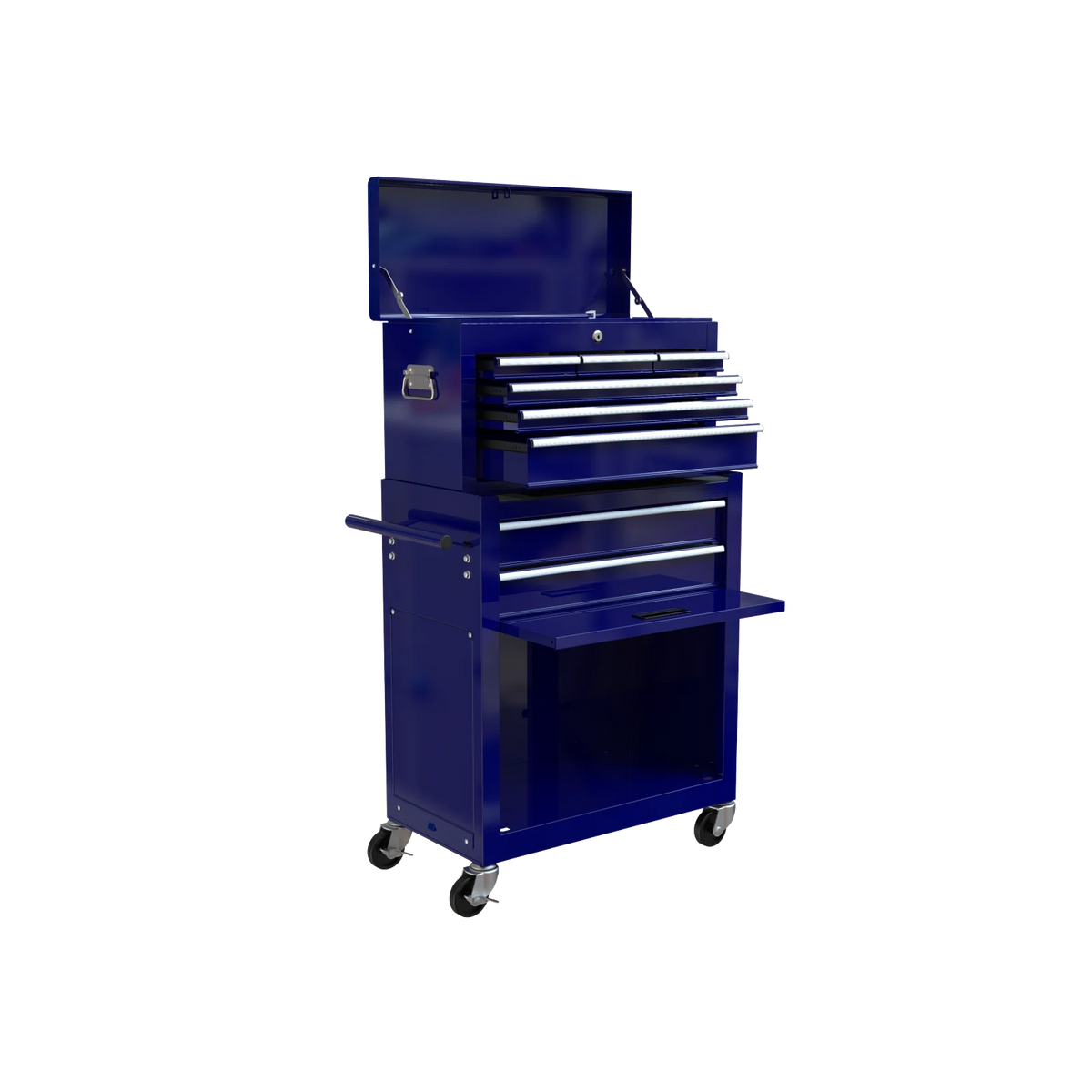 Pouseayar 8-Drawer High Capacity Rolling Tool Chest Storage Cabinet, Blue - image 4