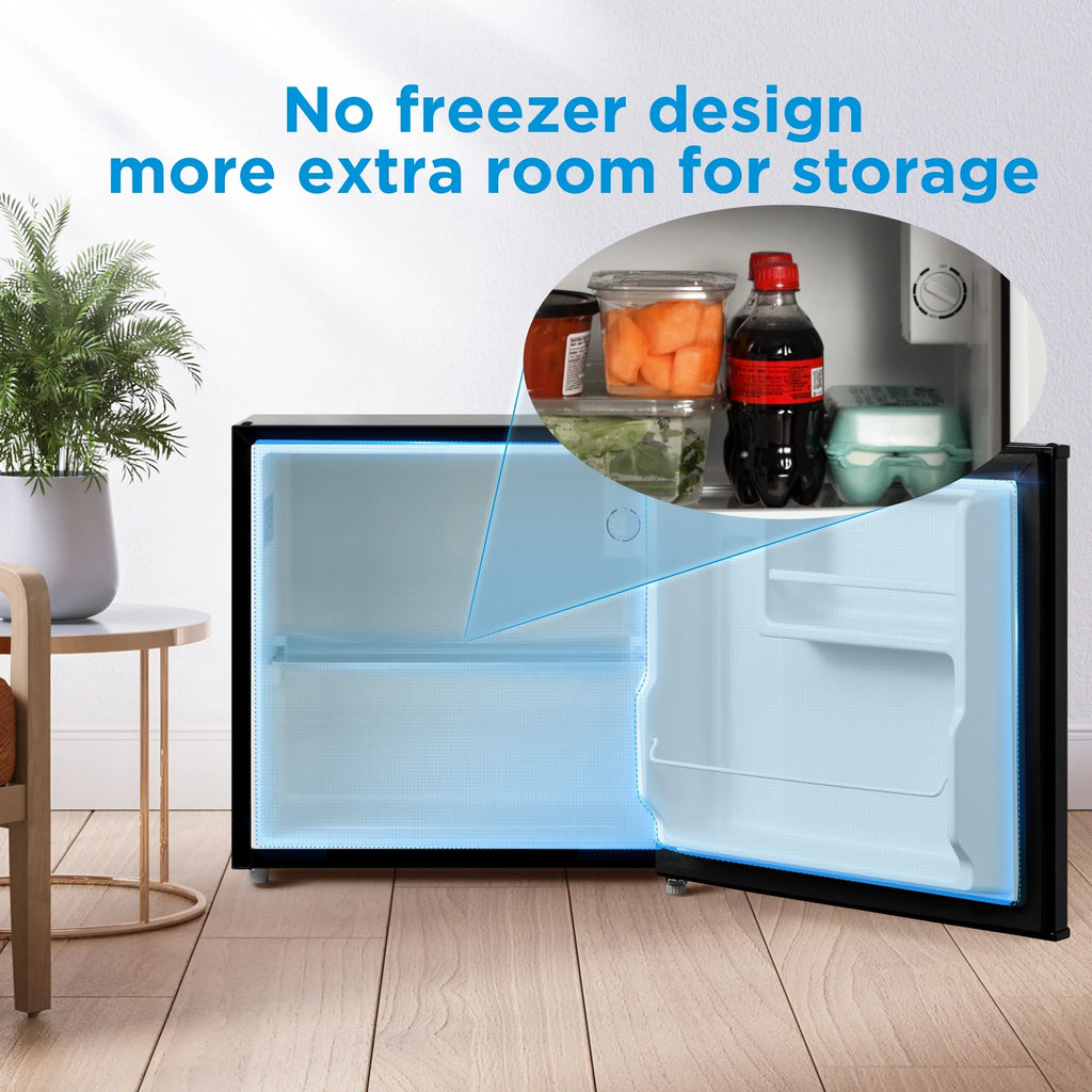 Mainstays 1.7 Cu. ft. Single Door Mini Refrigerator, Stainless Steel Look - image 6