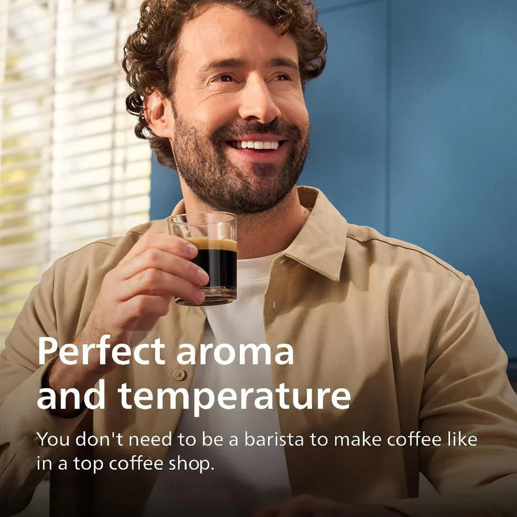 Philips Series 3300 Fully Automatic Espresso Coffee Machine - 6 Hot & Iced Drinks, LatteGo Milk System, 40% Quieter SilentBrew, Ceramic Grinder, Aquaclean Filter, Glossy Black (EP3341/50) - image 14