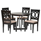 Kara Contemporary 5-Piece Wooden Dining Set - image 3