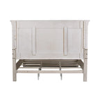 Farmhouse Panel Bed with Wooden Frame and Slat Support - image 6