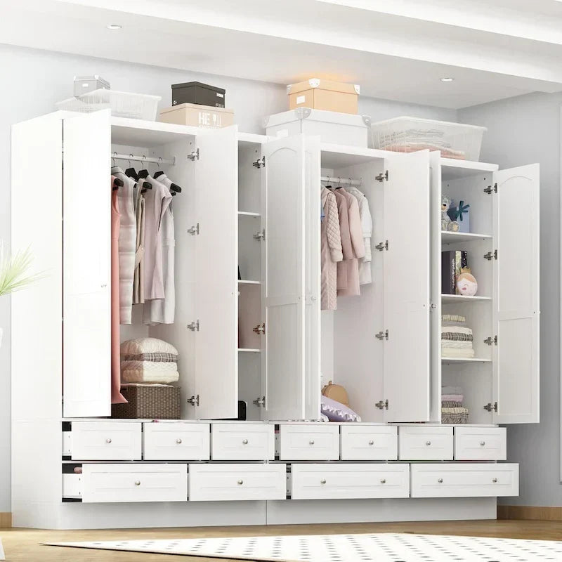 78.7H Combo Twin Wardrobe Set: Stylish and Functional Armoires for Your Closet - image 7
