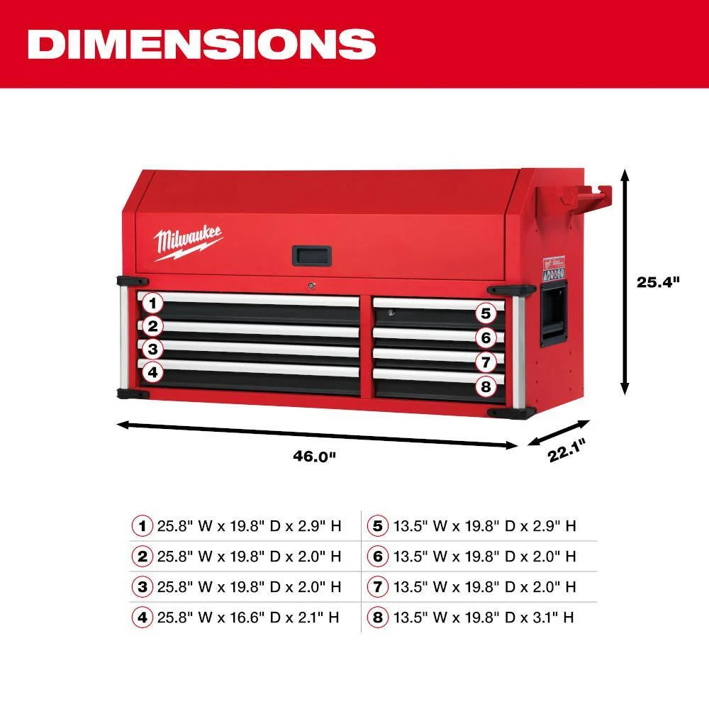 High Capacity 46 in. 18-Drawer Tool Chest and Cabinet Combo 48-22-8546 - image 3