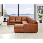 Hydeline Dillon Right-Facing Sectional Sofa with Chaise in Top Grain Leather - image 7