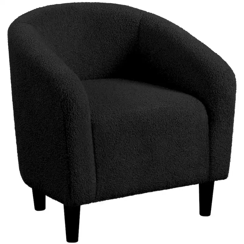 Yaheetech Club Chair Accent Barrel Chair Upholstered Arm Chair - image 10
