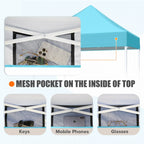 EAGLE PEAK 5x5 Pop up Canopy Tent Instant Outdoor Canopy Easy Set - up Straight Leg Folding Shelter（blue） - image 156