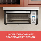 BLACK DECKER SpaceMaker Under Counter Toaster Oven, Digital Controls, Black/Stainless Steel, Fits 9′′ Pizza or 4 Slices - image 2