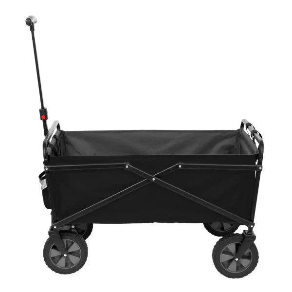 Seina Manual 150 Pound Capacity Heavy Duty Folding Utility Cart Black/Gray - image 1