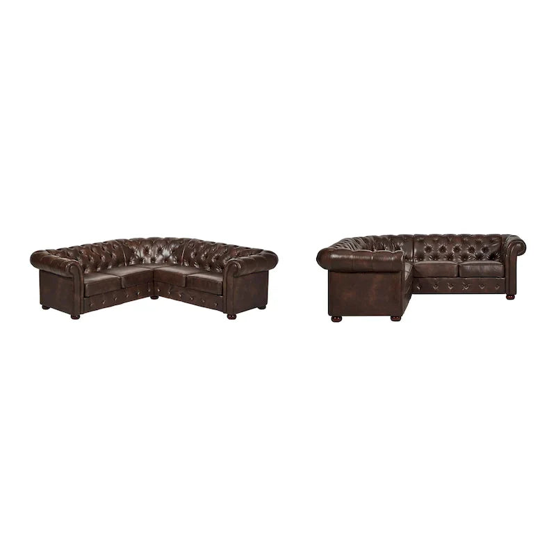 Gdansk 5-Person L-Shaped Chesterfield Sectional Sofa - image 8