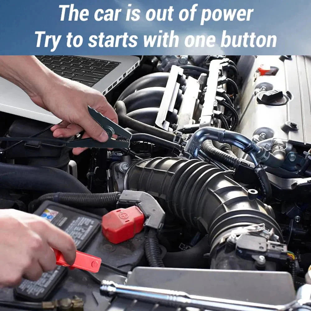 4 in 1 Car Jump Starter with 150PSI Air Compressor 1000A Battery (Up to 5.0L Gases Engines) 7500mAh Power Bank with - image 4