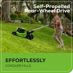 Greenworks 60V 21” Cordless (Self-Propelled) Lawn Mower , 2 x 4.0Ah Batteries and Dual Port Rapid Charger  sgtnighsdesigns - image 5