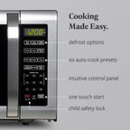 Farberware FMGZ09BKA 0.9 Cu. Ft. Microwave Oven, 900W, Digital Control, LED Display, 6 Cooking Presets, Black - image 33