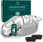 Cast Aluminum Dutch Oven - 8 Quart - Oval Dutch Oven Pot with Lid for Families and Parties - Lightweight Cajun Cookware with Ideal Heat Distribution - Oval Roaster Pan with Lid (13 Inch) - image 2