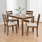 Set of 4 Slat Back Wooden Dining Chairs - image 23